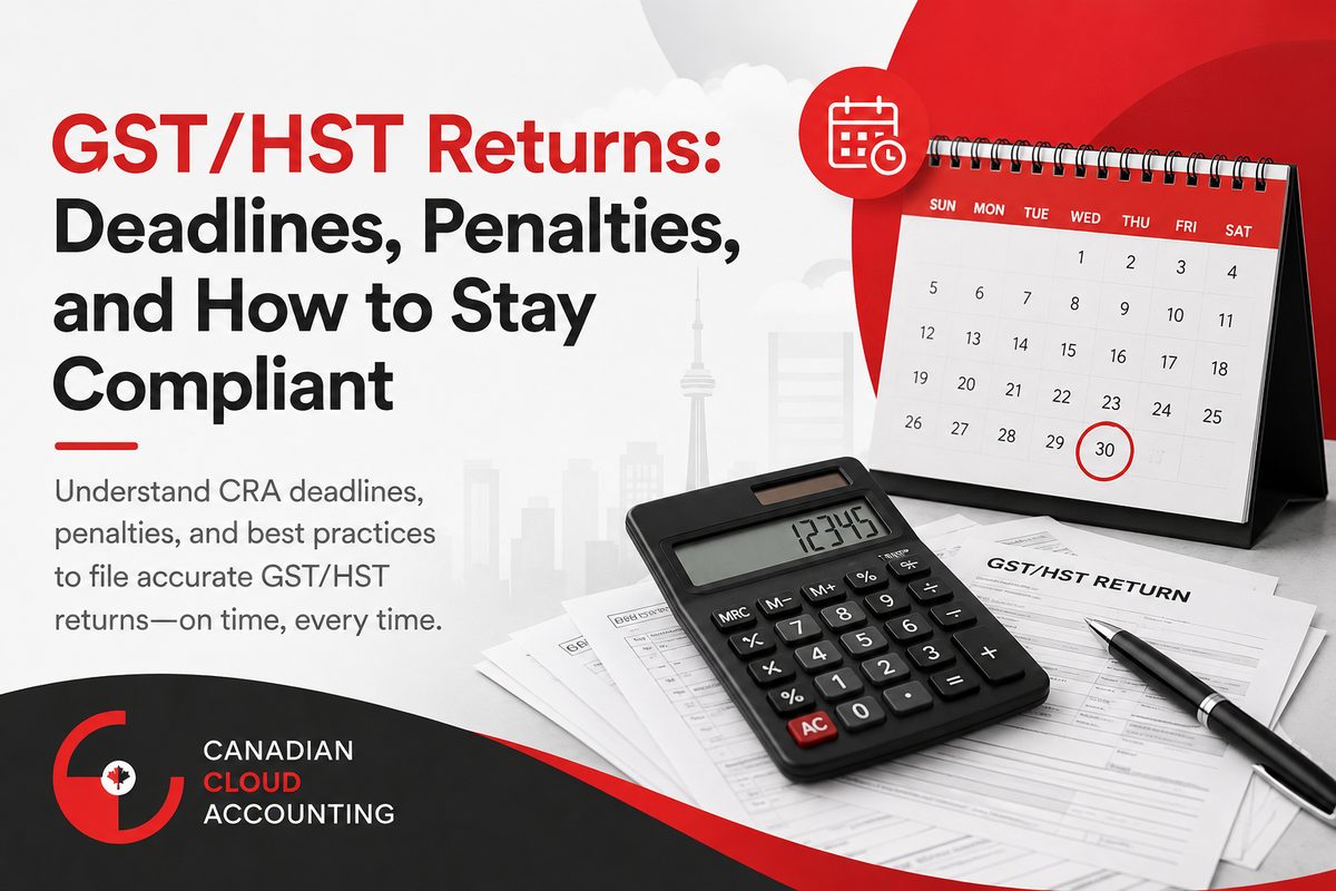 GST/HST filing deadline calendar for Canadian businesses